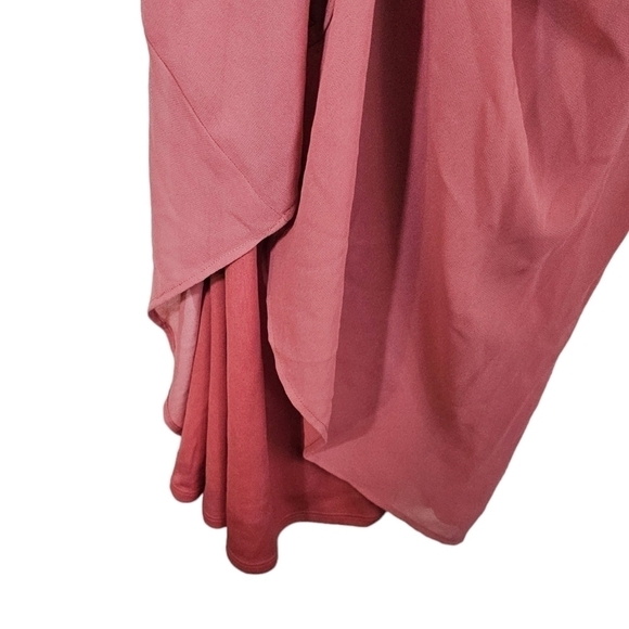 SHOW ME YOUR MUMU JENN SUNSET ROSE CHIFFON MAXI DRESS 🌹 NWOT - Picture 7 of 13